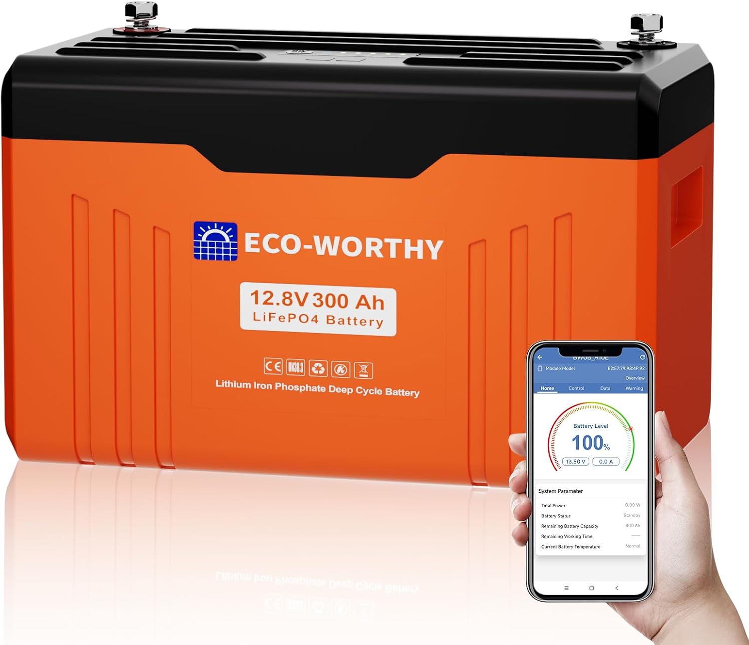 12V 300Ah LiFePO4 Bluetooth